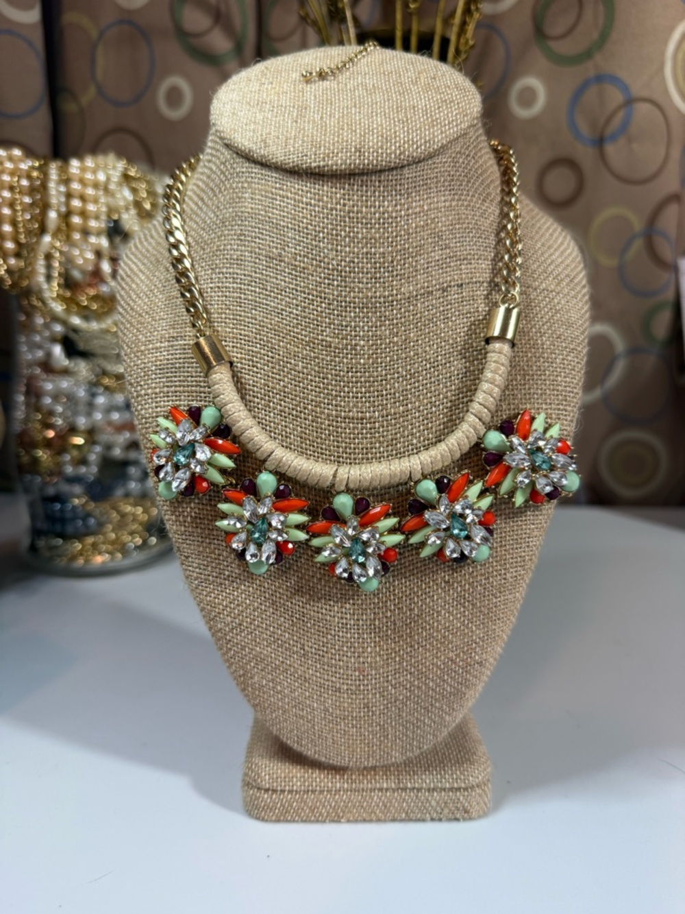 Vintage Y2K KHLOE JEAN statement necklace from early to mid-2010s